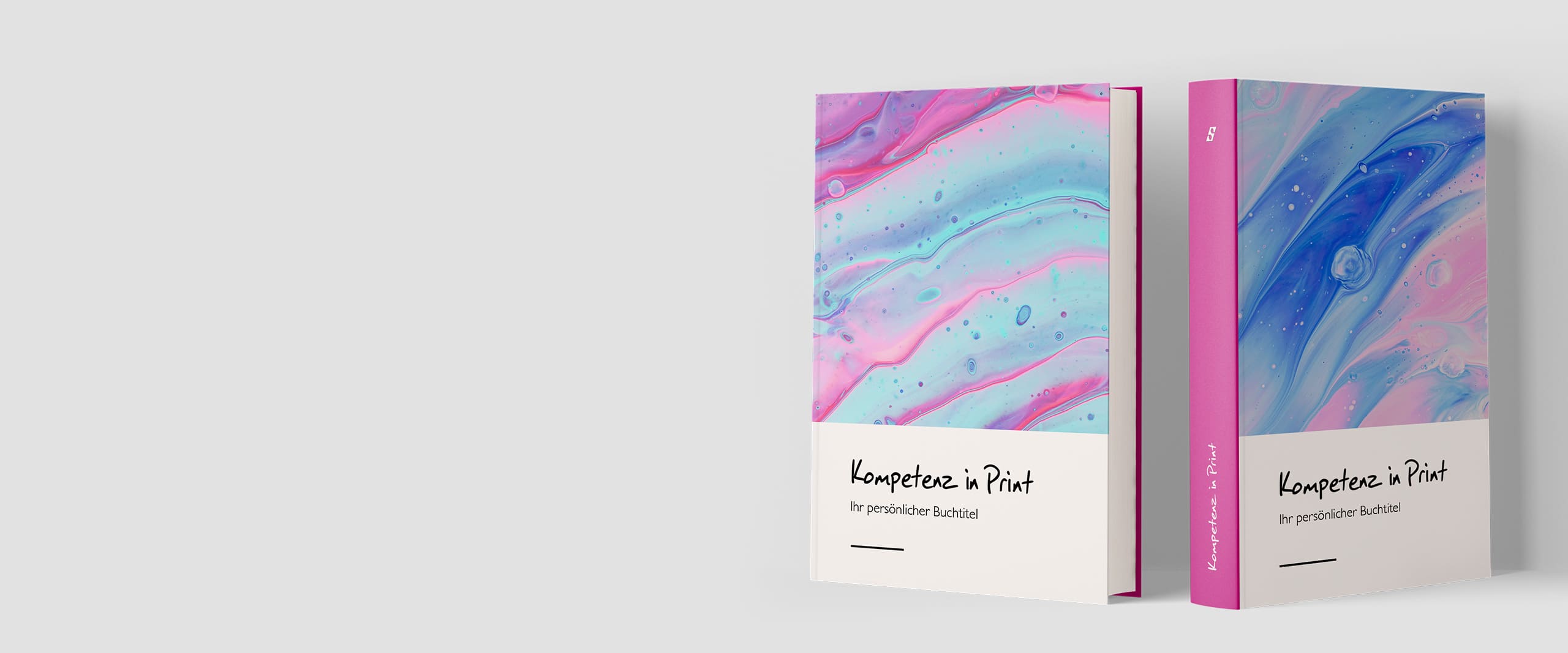 Hardcover Bücher mit Fadenheftung bedruckt Beispielfoto