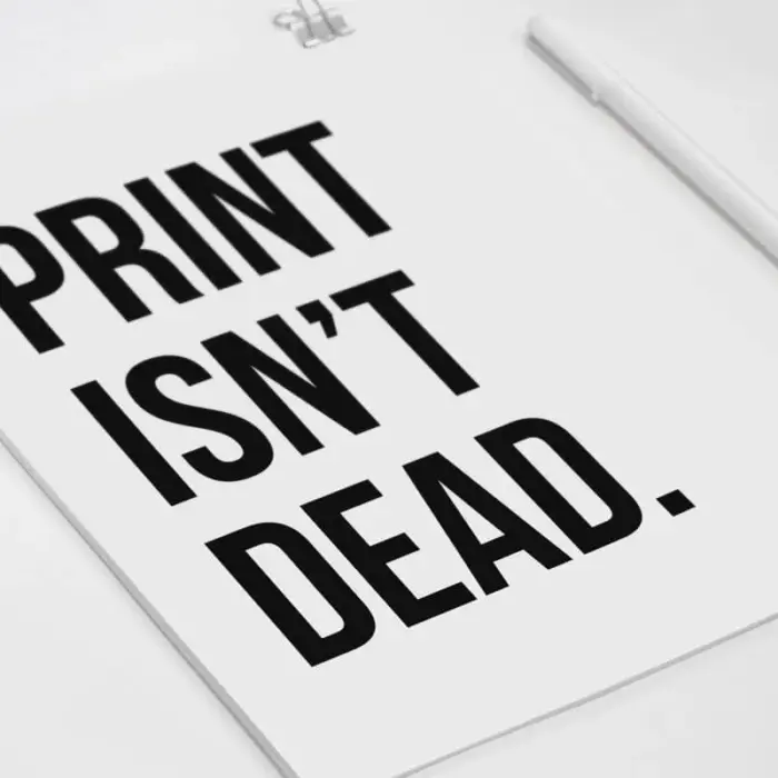 print ist nicht tot Bild