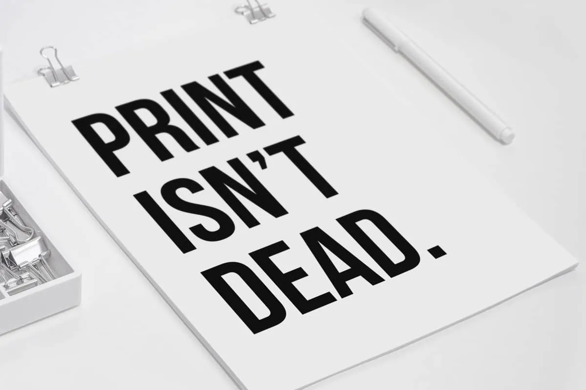 print ist nicht tot Bild