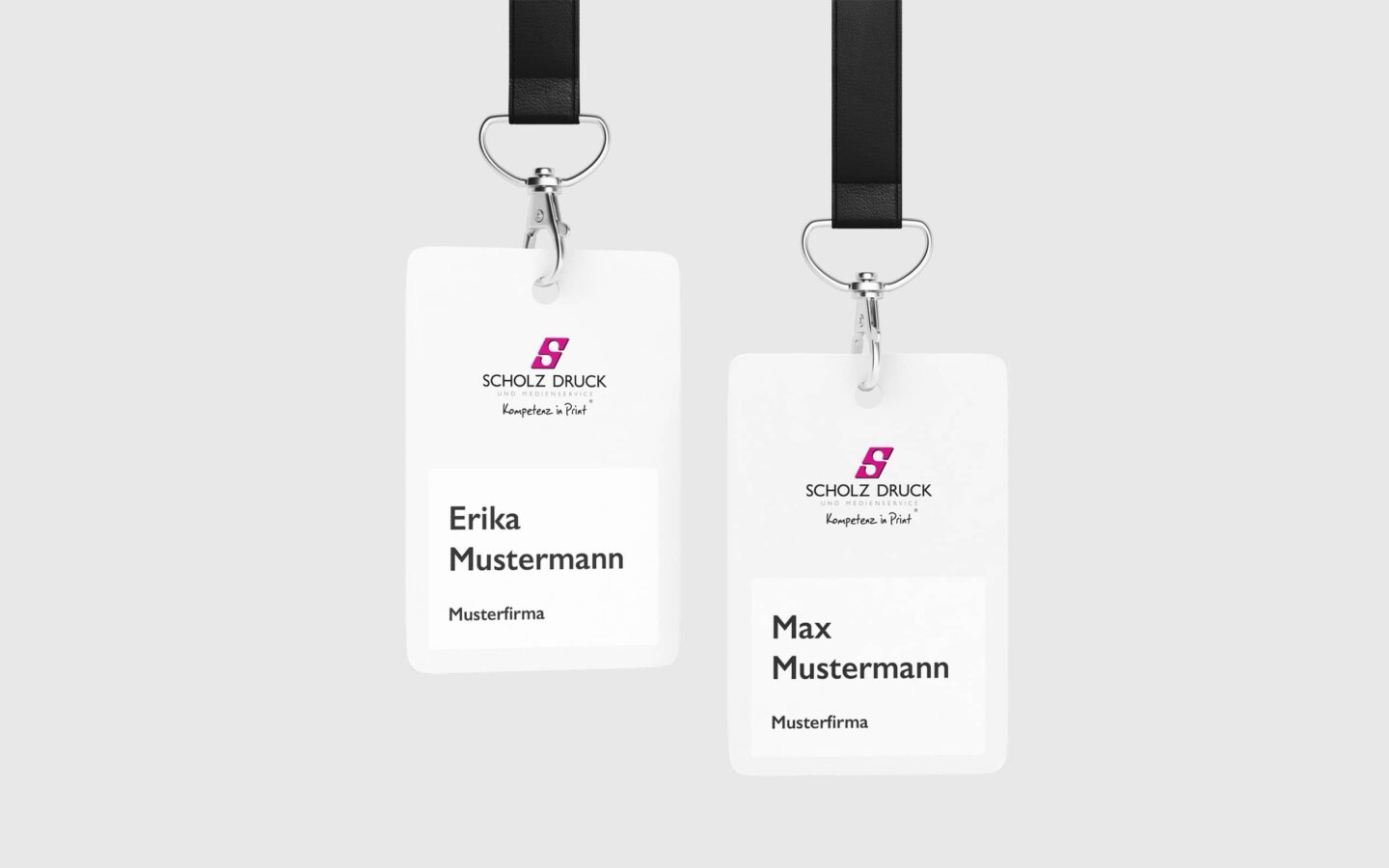 Namensschilder Produkt Druckerei Scholz-Druck Dortmund Mockup