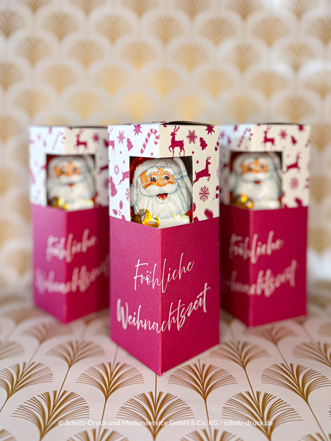 Druckerei Scholz-Druck Dortmund Weihnachtsmann in Stülpschachtel Weihnachts Give Away-3